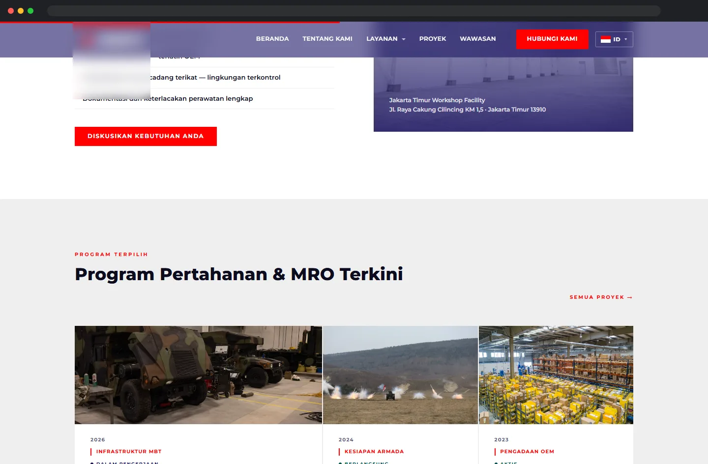 Latest defense and MRO programs