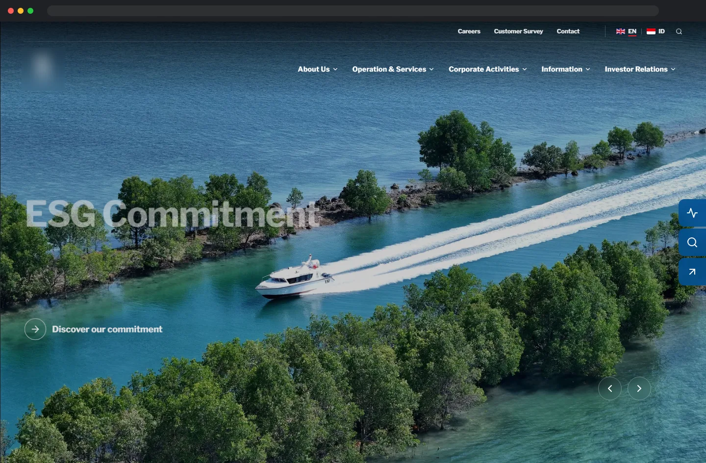 Website Korporat BUMN Energi