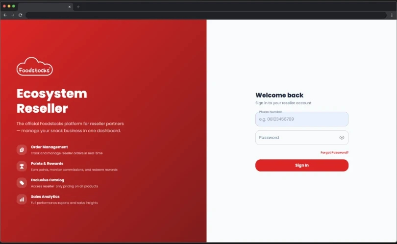 Foodstocks Reseller Ecosystem