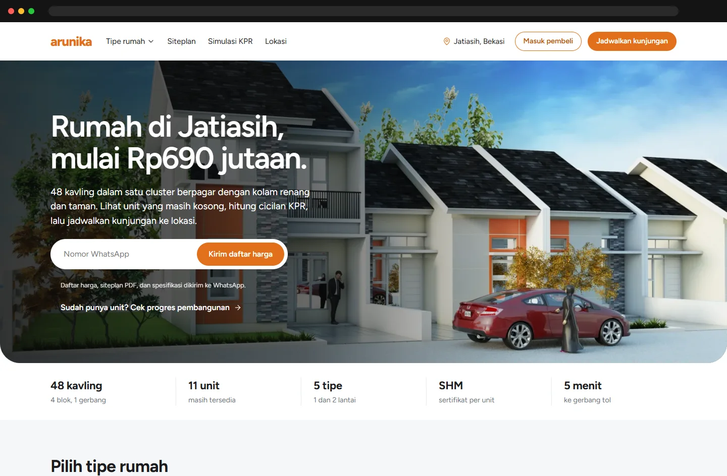 Website Developer Cluster Perumahan