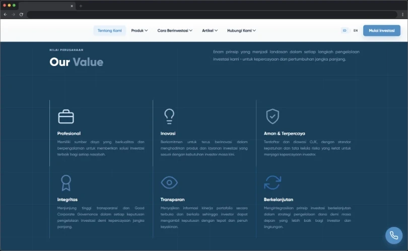 Investment Management Firm Website