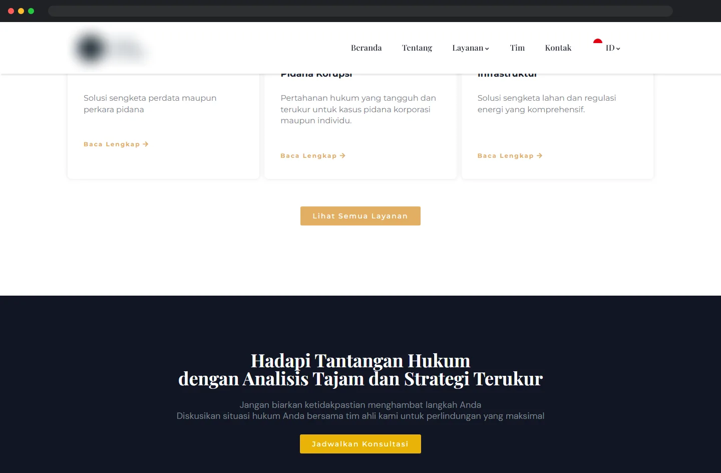 Area praktik dan ajakan konsultasi