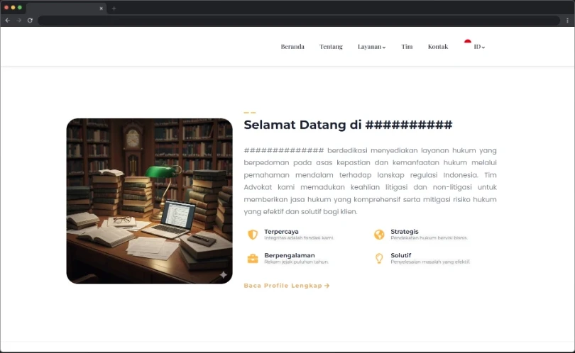 Website Korporat Firma Hukum