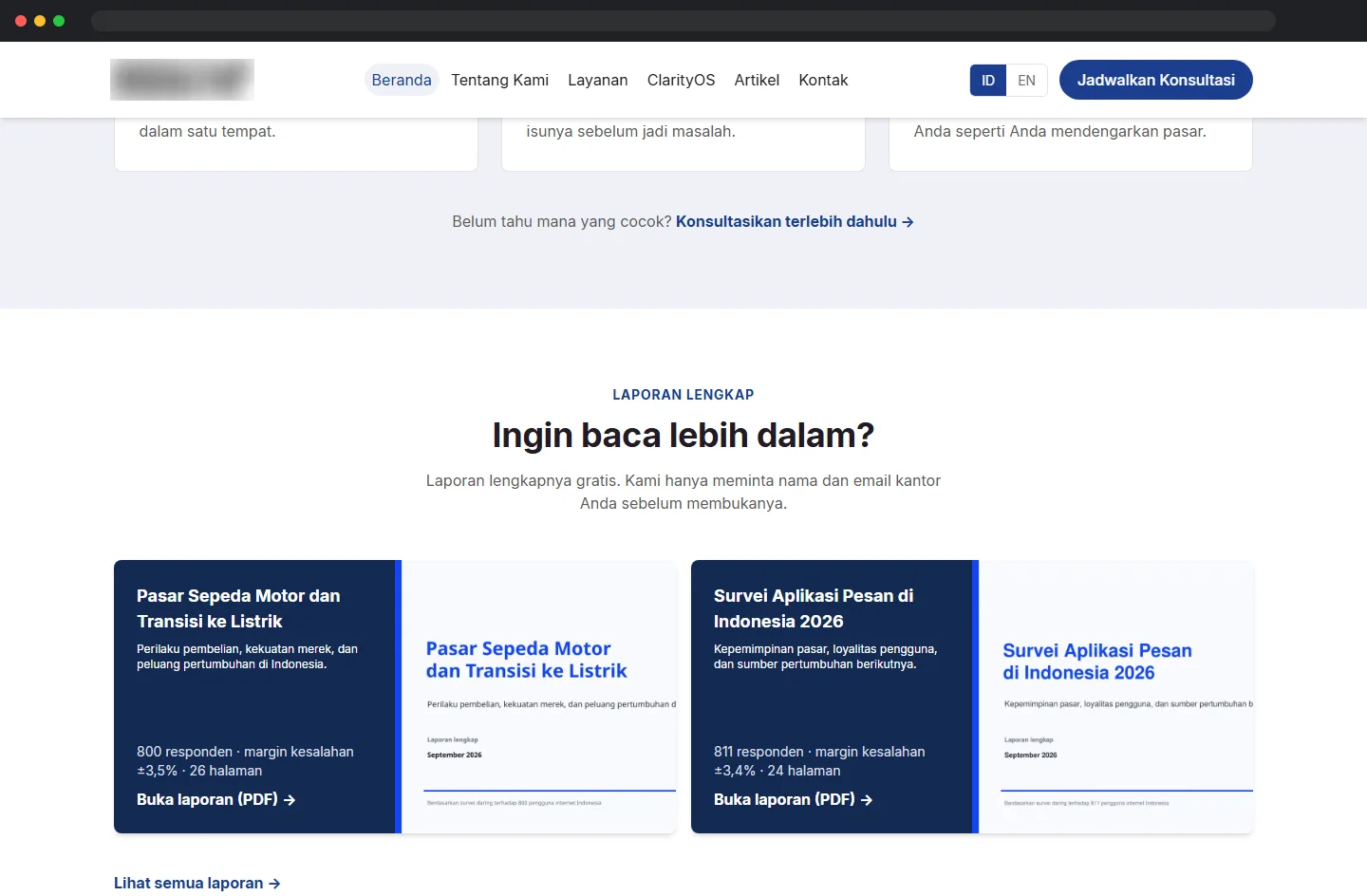Laporan riset yang bisa diunduh
