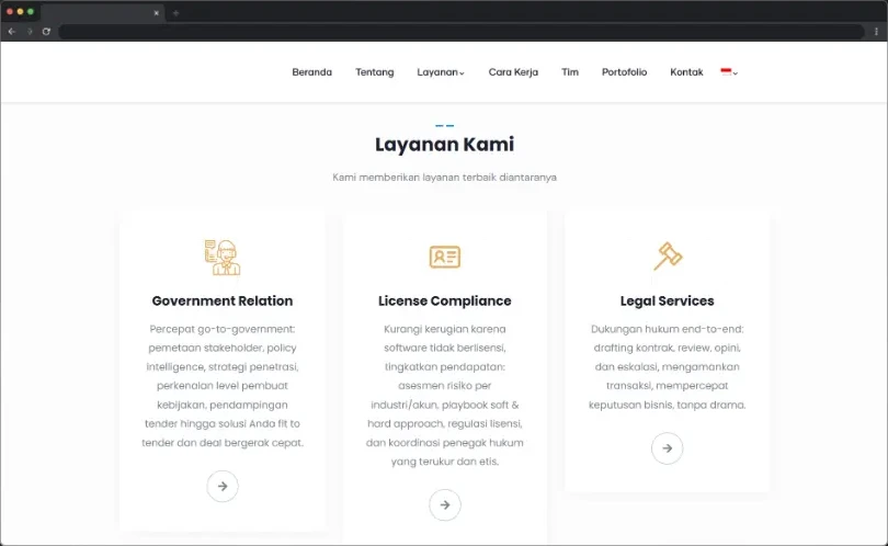 Website Konsultan Teknologi
